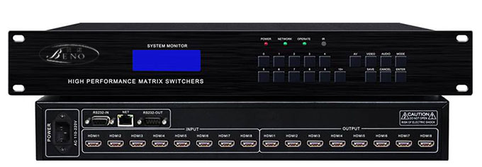 HDMI矩阵8进8出BN-HDMI080