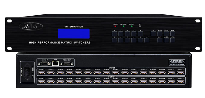 4K HDMI矩阵16进16出BN-4HDMI1616