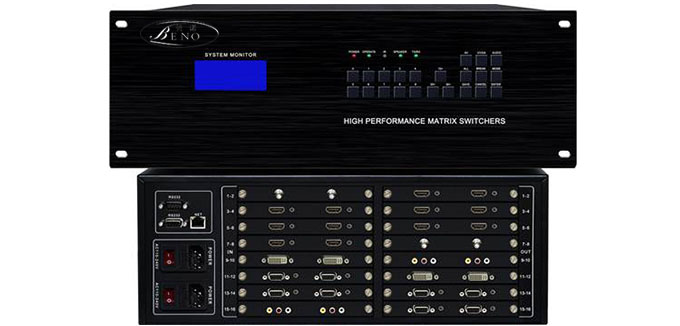 无缝混合矩阵16进16出BN-MIX1616W