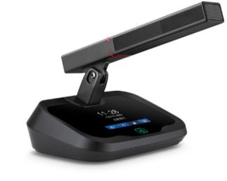 高端数字有线全功能 触摸屏会议系统主席单元 （4.0寸触摸屏+触摸开关+方形麦克风）  （8芯接口单元配T型线） （网口接口单元配七类屏蔽网线2米）BN-HR8620C