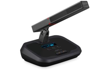 无线 视像跟踪+讨论会议系统主席单元 (OLED显示屏) 含普通电池方管BN-W3327C