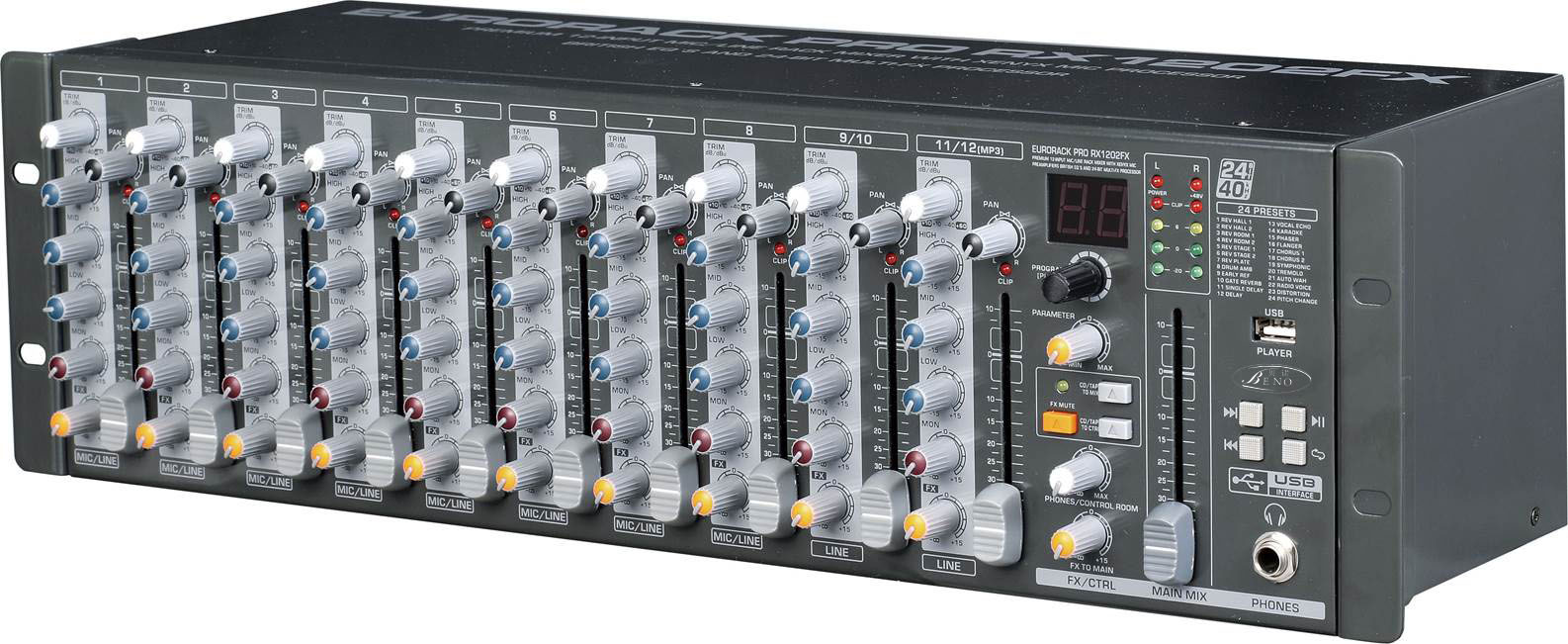 机架式调音台BN-RX1202FX