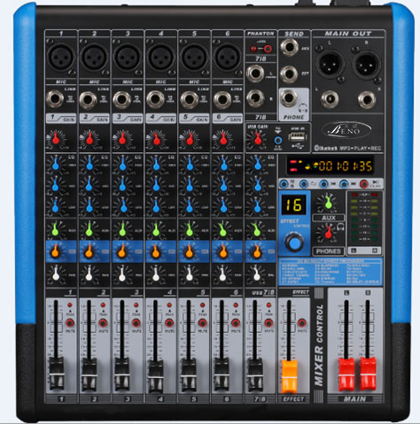8路+99DSP效果+MP3+蓝牙  调音台BN-MT8X