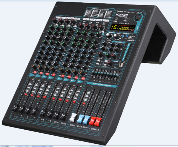 12路+24DSP效果+MP3+蓝牙+USB录音+均衡 （四编组）调音台BN-1200