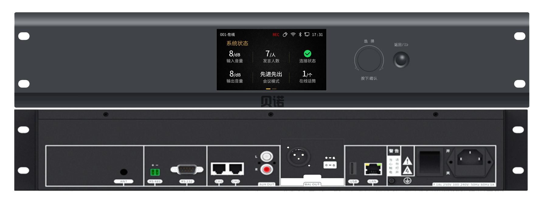 IP网络数字会议主机    BN-608